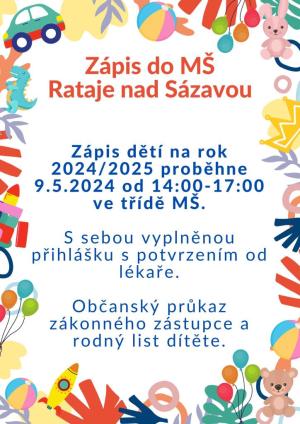 Zápis do MŠ  1